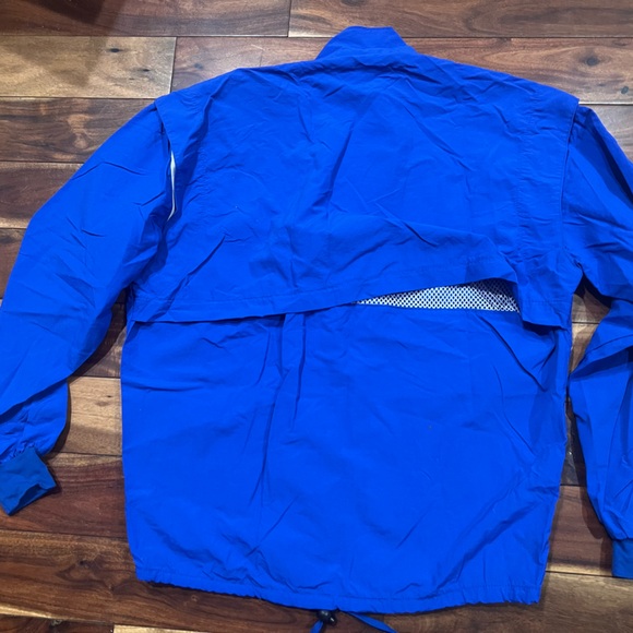 Men's Blue Jacket Windbreaker Running VTG Sporthill S - Picture 3 of 3